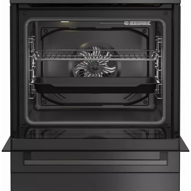 Placa de gas con horno eléctrico BEKO FBM62330GADSN 60 cm, gris, clase de eficiencia energética A