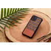 Funda para smartphone man and wood para iPhone 11 Pro Max — estampado de cuadros marrón, borde negro