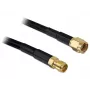 Cable coaxial DeLOCK 2m RP-SMA CFD200 Negro