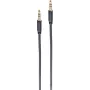 shiverpeaks ® BASIC-S--Cable de audio superfino -- minijack estéreo de 3,5 mm a minijack estéreo de 3,5 mm, contactos dorados, 3 polos, cable redondo, negro, 1,5 m (BS33981-S)
