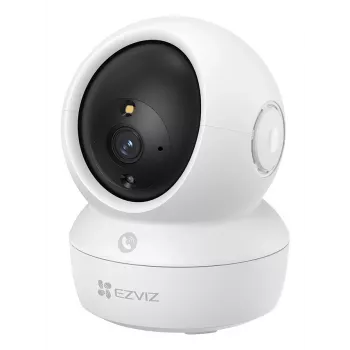 Cámara de vigilancia IP EZVIZ H6c Pro 3K Indoor — 2880×1620, 4 mm, giro 340°, inclinación 55°, Wi‑Fi y Ethernet, MicroSD hasta 512 GB