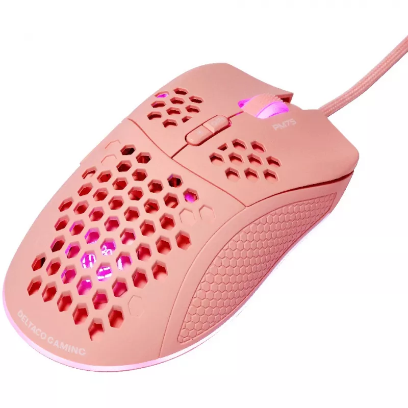 Ratón gaming ligero Deltaco, RGB (GAM-108-P)