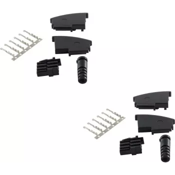 Conector de cable TAE F ShiverPeaks BS72000-SET2 negro