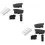 Conector de cable TAE F ShiverPeaks BS72000-SET2 negro