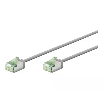 Cable de parcheo Goobay CAT 8.1 ultraflexible fino U/FTP Gris - conector extra corto 99,9 % (74343)