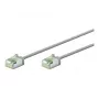 Cable de parcheo Goobay CAT 8.1 ultraflexible fino U/FTP Gris - conector extra corto 99,9 % (74343)