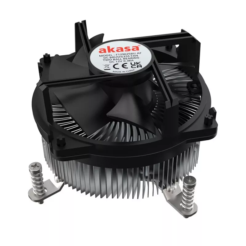 Disipador híbrido para procesador Akasa Intel LGA1700 9 cm aluminio, Negro 1 ud.
