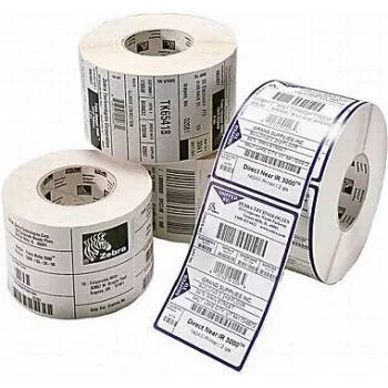 Etiquetas autoadhesivas para impresora Zebra PolyE 3100T — Polietileno, 10,2×7,6 cm, blanca, 1890 etiquetas/rollo