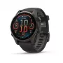 Garmin fenix 8 AMOLED Sapphire 43 mm reloj inteligente GPS, pantalla táctil de 3,3 cm (1,3") 416 x 416, Wi-Fi, titanio Carbon Grey DLC, correa de silicona Black/Pebble Grey, negro