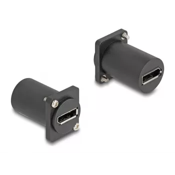 Módulo tipo D DeLOCK DisplayPort conector hembra a conector hembra 4K negro