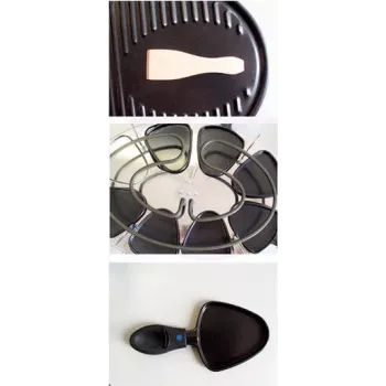 Domo DO9038G barbacoa eléctrica con chimenea 1200W negra barbacoa y grill (DO9038G)