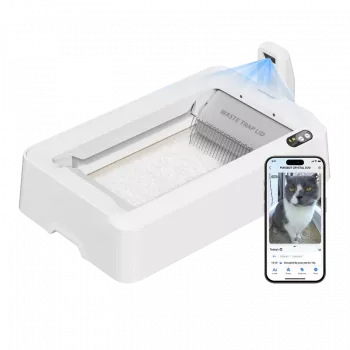 Arenero autolimpiable para gatos PETKIT T7-EU, blanco