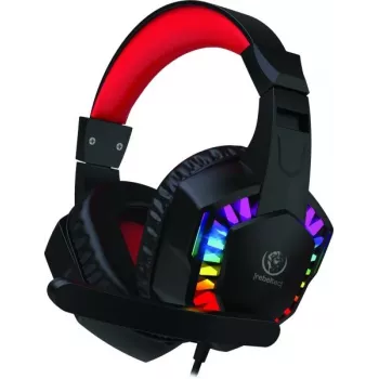 Auriculares estéreo con micrófono Rebeltec SHARK — diseño on-ear con cable