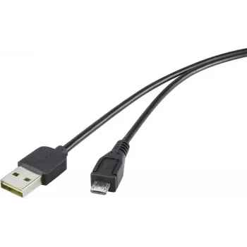 Renkforce cable USB 2.0 A/Micro-B 1,8 m con conector reversible