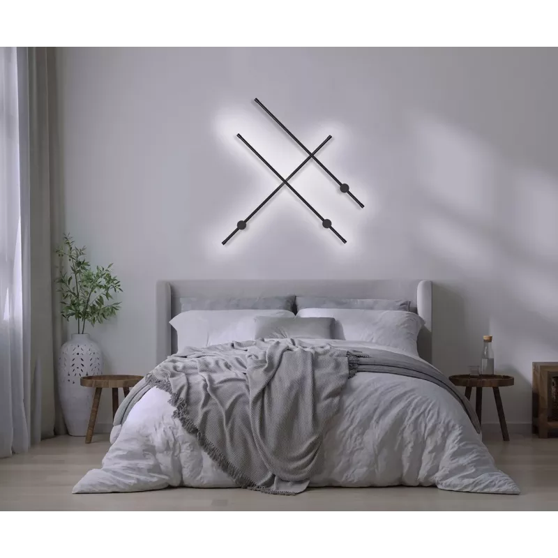 Activejet lámpara de pared LED AJE-HILTON negro NW