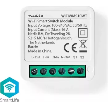 Nedis WIFIWMS10WT. Técnica de transmisión: con cable e inalámbrica, tecnologías inalámbricas: WLAN, color del producto: blanco. Fuente de alimentación: AC, tensión de entrada AC: