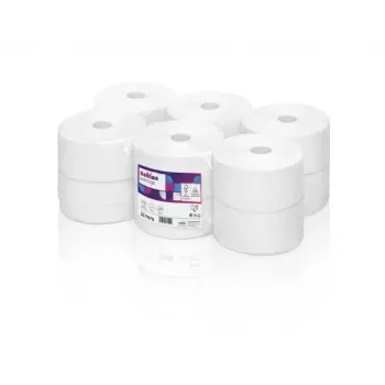 Rollo de papel higiénico Wepa TPCB2120, 120 m, 480 hojas, 9,2 x 25, celulosa (12 unidades)