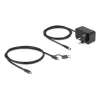 DeLOCK 64326 Hub de interfaz USB 3.2 Gen 2 (3.1 Gen 2) Type-C 10000 Mbit/s Negro