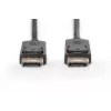 Cable de conexión DisplayPort con bloqueo 1080p 60Hz FHD Type DP / DP macho / macho negro 3m