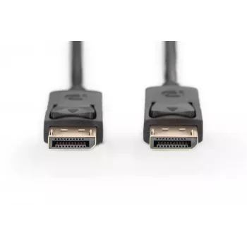 Cable de conexión DisplayPort con bloqueo 1080p 60Hz FHD Type DP / DP macho / macho negro 3m