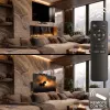 Soporte de pared MACLEAN MC-891 para TV VESA 600x400, inclinable, regulable en altura, carga máx. 35 kg