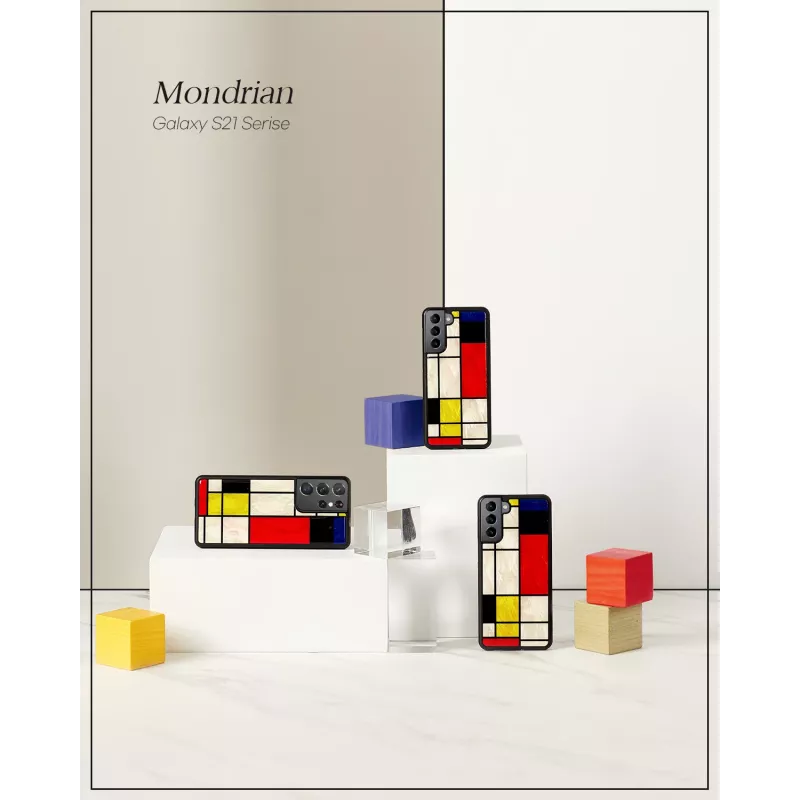 Funda protectora iKins para Samsung Galaxy S21+ — Modrian negra
