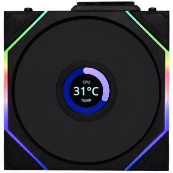 Lian Li UNI FAN TL Wireless LCD ARGB 120 mm Reverse Blade - negro