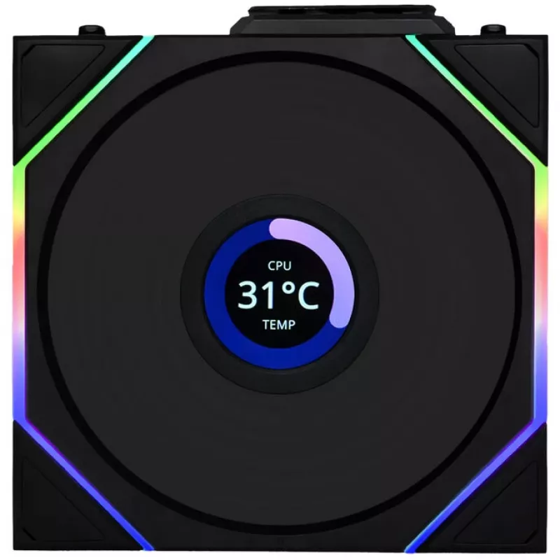 Lian Li UNI FAN TL Wireless LCD ARGB 120 mm Reverse Blade - negro