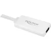 Delock - Adaptador de vídeo/audio - USB, 15 pin D-Sub (DB-15) macho a HDMI hembra - 25cm - blanco (62460)