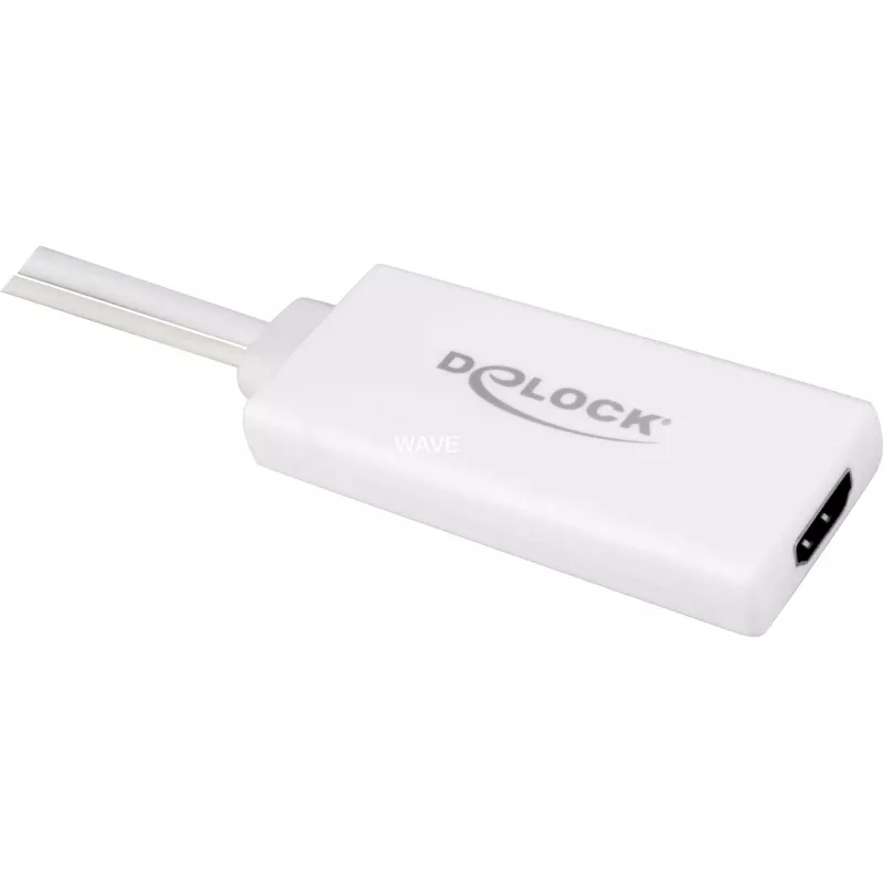 Delock - Adaptador de vídeo/audio - USB, 15 pin D-Sub (DB-15) macho a HDMI hembra - 25cm - blanco (62460)