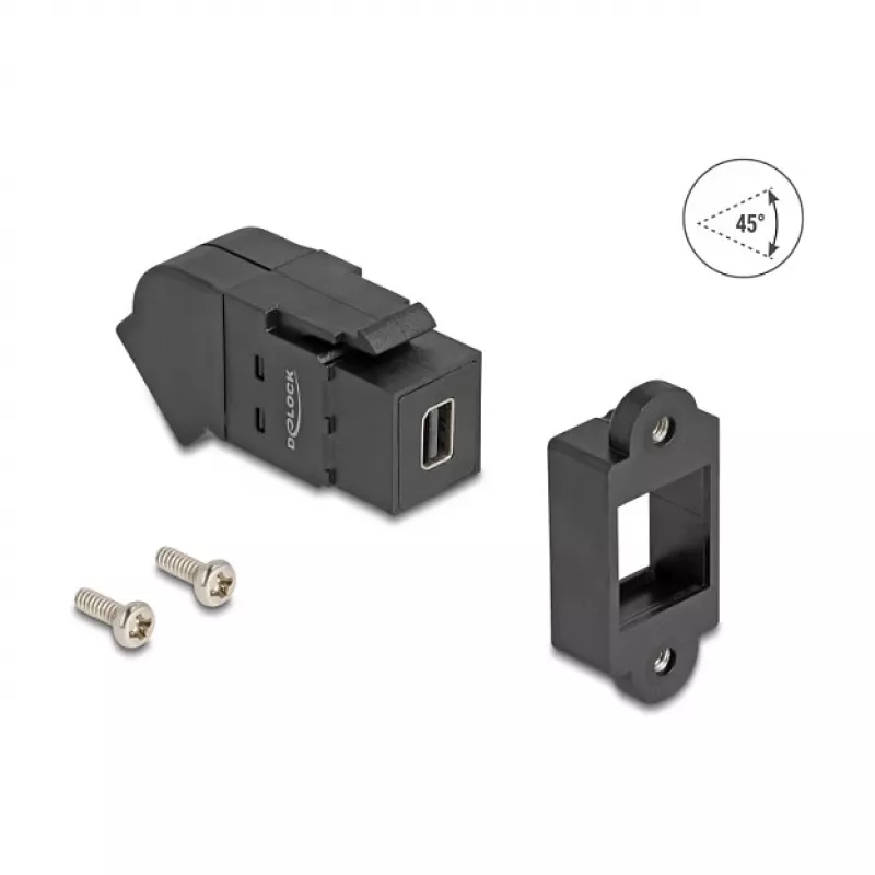 Adaptador de cable DeLOCK 67154 Mini DisplayPort DisplayPort negro