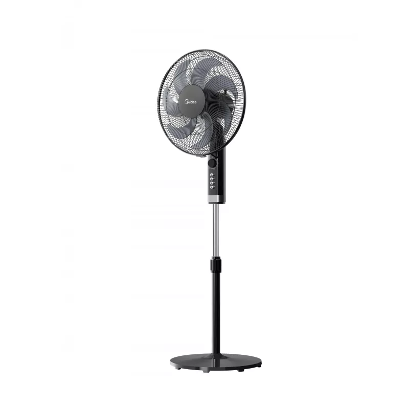 Ventilador de pie Midea FS40-23MT — 3 velocidades, temporizador 2 h, 50 W, 220–240 V, blanco, 1300 mm de altura