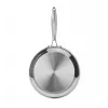 Sartén multiusos RESTO Crater redonda de acero inoxidable 24 cm