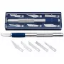 Set de cuchillos de hobby WEDO 78 722 — cuchillo de hobby con 6 formas de hoja distintas