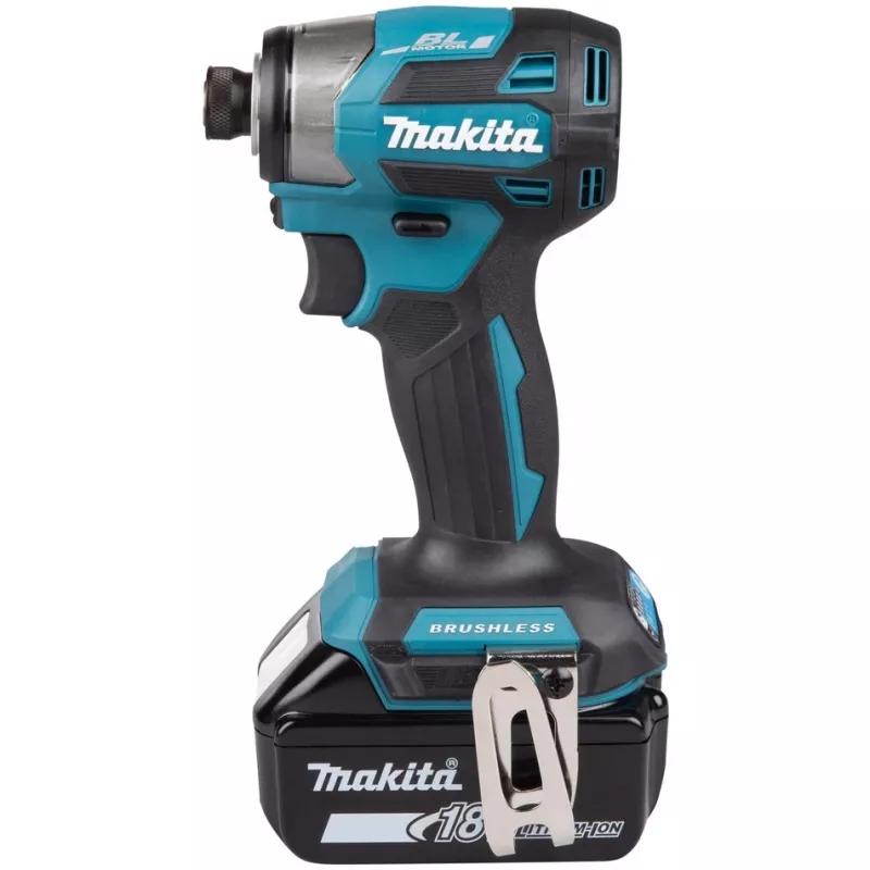 Makita DTD173RTJ atornillador de impacto a batería, 3600 rpm, con baterías, cargador y maletín, azul/negro