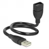 Cable USB DeLOCK 35cm USB 2.0 83498 negro