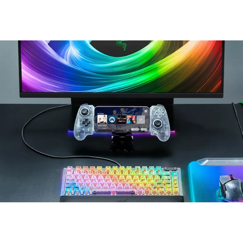 Razer Kishi V3 - Phantom White Ed. mando USB analógico Android, iOS