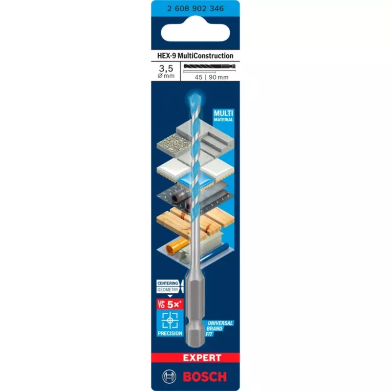 Broca para hormigón Expert HEX-9 Multi Construction Ø 3,5 mm 1 ud. (2608902346)