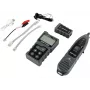 Comprobador de cables UTP/STP A-LAN NI057 con detección de PoE, medición de longitud de cable, soporte RJ-45, indicadores LCD y LED
