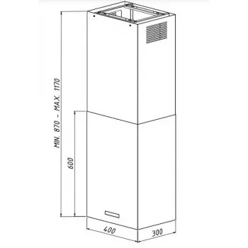 AKPO WK-9 ISLA CUBERA GOLD T800 M3 Campana extractora