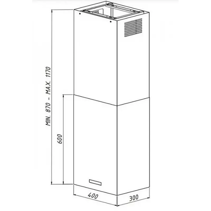 AKPO WK-9 ISLA CUBERA GOLD T800 M3 Campana extractora
