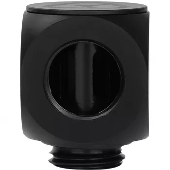 Thermal Grizzly DeltaMate Rotary 90° – conector de refrigeración líquida, negro, 1 ud. (TG-DM-FIT-0003)