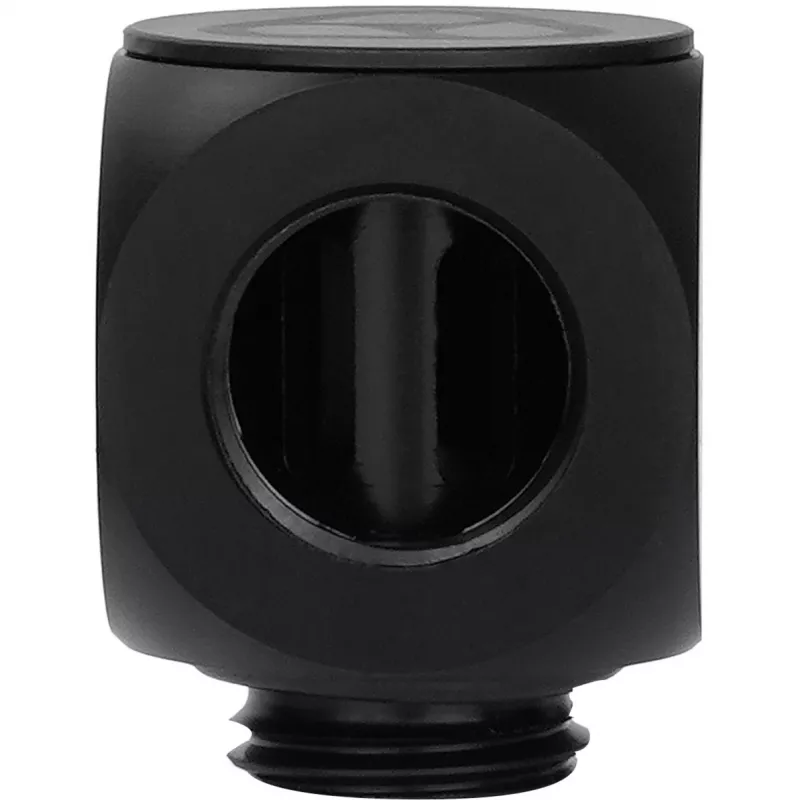 Thermal Grizzly DeltaMate Rotary 90° – conector de refrigeración líquida, negro, 1 ud. (TG-DM-FIT-0003)