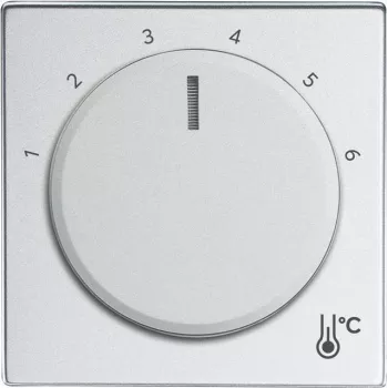 Busch-Jaeger 1794 R-83 Placa embellecedora para soporte y conector hembra de sensor aluminio - plata (2CKA001710A4200)