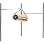 Barra horizontal Fabian Pro double, equipo de fitness gris