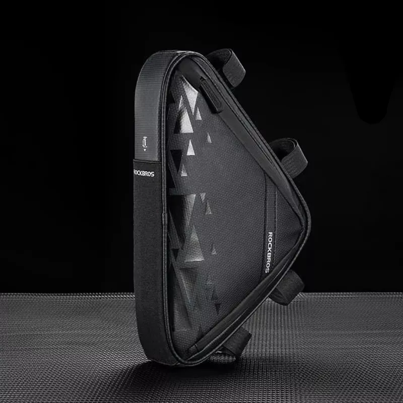 Rockbros B39-2 Bolsa de cuadro para bicicleta impermeable, negra