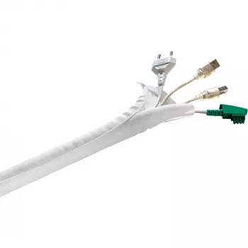 KS Self Wrap, Ø 19mm, gestión de cables Blanco, 5 metros