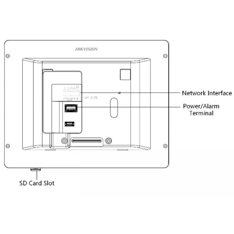 Videoportero Hikvision DS-KH6320-WTE1-W 17,8 cm (7 pulgadas) Blanco