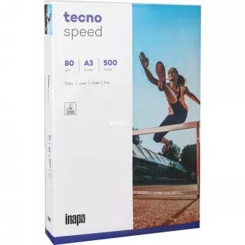 Papel de impresión A3 inapa-tecno Tecno Speed 500 hojas blanco