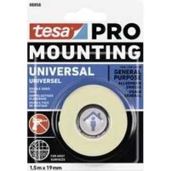 tesa Mounting PRO Universal 66958-00000-00 Cinta de montaje Blanco (L x An) 1,5 m x 9 mm 1 unidad (66958-00000-00)